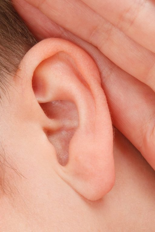 child's ear